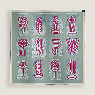HERMES スカーフ Botanica Grafica double face scarf 90 両面 Botanica Grafica double face scarf 90 | Hermès Canada